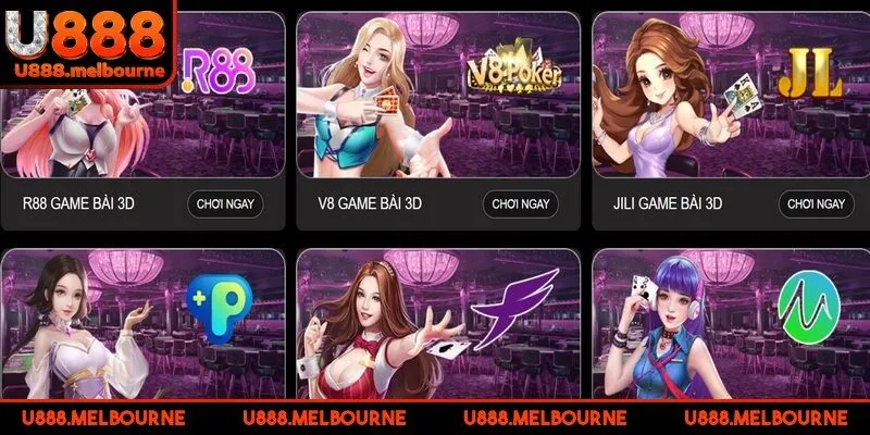 Điểm danh các trò chơi siêu hot tại game bài U888