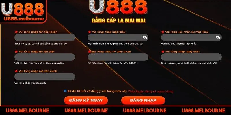 Đăng ký ID U888 miễn phí để thỏa đam mê cá cược mỗi ngày